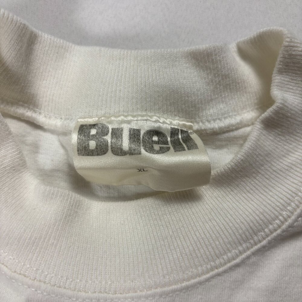 Vintage Buell Motorcyles Thunder Lightning T Shirt White Sz XL 1996 USA Bike - Picture 3 of 6
